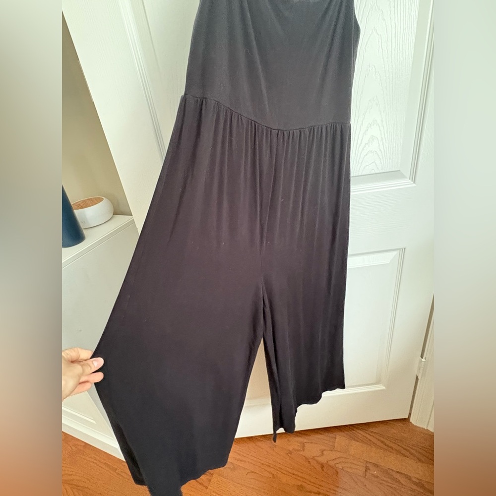 Quince jersey black Jumpsuit size L - Picture 3 of 9